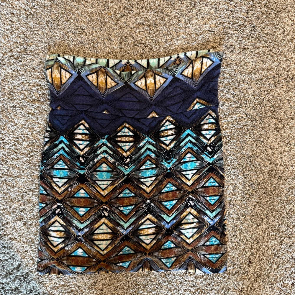 Geometric Patterned Skirt - Multicolor